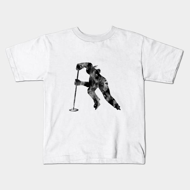 Ringette player Kids T-Shirt by RosaliArt